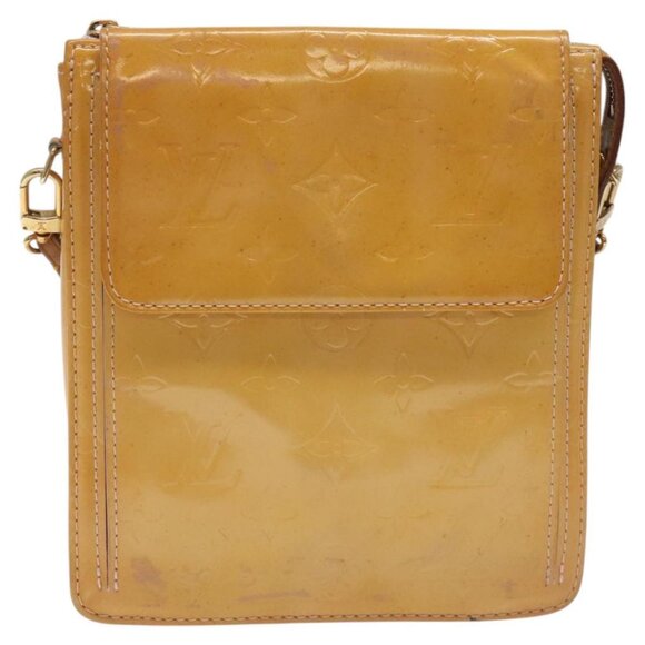 LOUIS VUITTON Monogram Vernis Motto Pouch Marshmallow Pink M91312 Auth KD208 - Picture 1 of 16